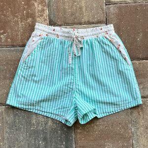 American Eagle Striped High Waisted Shorts